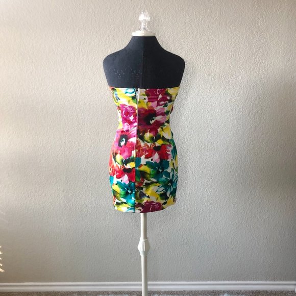 Specklers Semi-Formal Floral Mini Dress - Picture 2 of 4